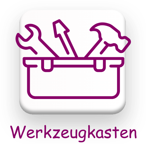 Menübutton Werkzeugkasten